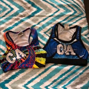 Two Youth Small California Allstars Sports bras